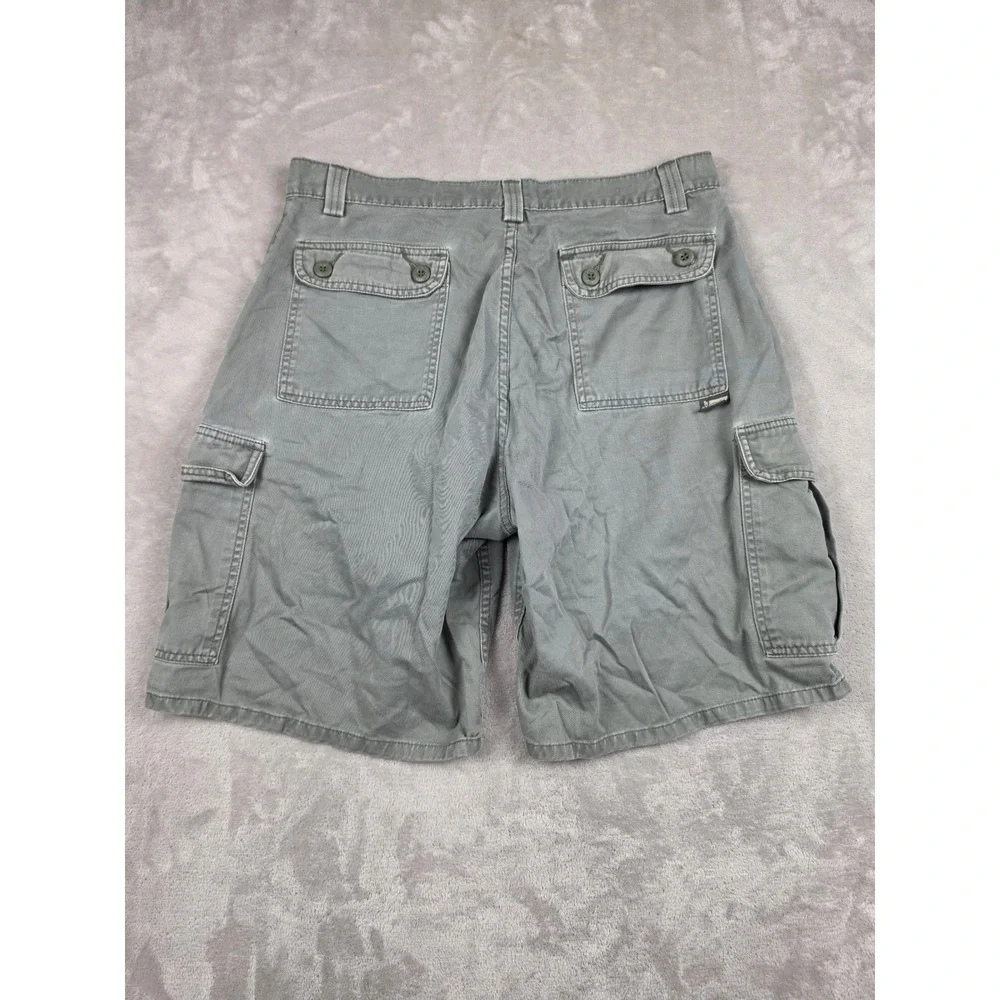 Levi's SilverTab Khakis Cargo Shorts Mens 34 Green Cotton Relaxed Baggy Y2K